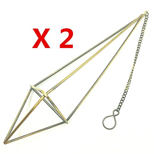 Kingbuy Freestanding Hanging Metal Tillandsia Air Plant Rack Holder Black Pyramid Shape Geometric-2pcs long triangle