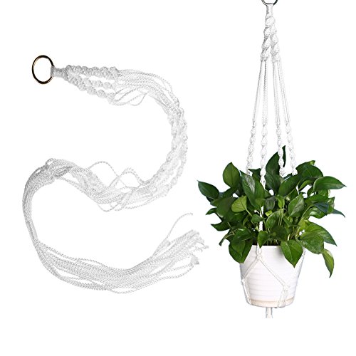 WinnerEco Macrame Plant Hanger Flower Pot Holder Indoor Outdoor Hanging Planter Basket