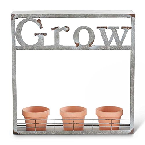 Grow - Galvanized Wall Hanging Pot Holder