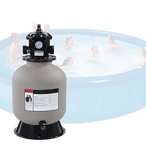 16&quot Above Inground Swimming Pool Sand Filter W Valve Fit 12hp 34hp Water Pump