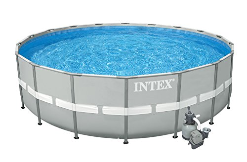 Intex 20 X 52&quot Ultra Frame Above Ground Swimming Pool Set With Sand Filter Pump