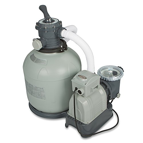 Intex Krystal Clear Sand Filter Pump For Above Ground Pools 3000 Gph System Flow Rate 110-120v With Gfci