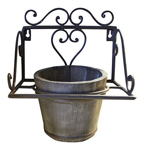 Wall Mounted Flower Pot Ring Wrought Iron Pot Included French Vintage Style