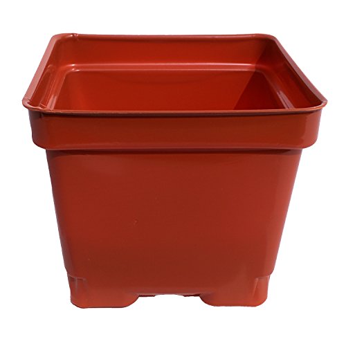 4 12 Inch Press Fit Plastic Flower Pots - Garden Greenhouse Or Nursery terracotta Pack Of 45 - Recyclableamp