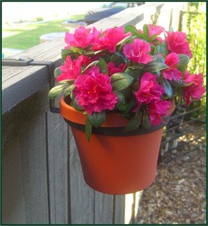 8 Diameter Flower Pot Holder - Fence Bracket