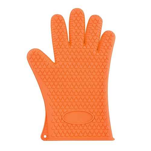 1pcs Heat Resistant Silicone Glove Cooking Baking BBQ Oven Pot Holder Mitt Kitchen