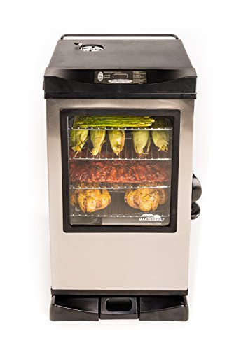 Masterbuilt 20077515 Front Controller Electric Smoker With Window And Rf Controller 30-inch