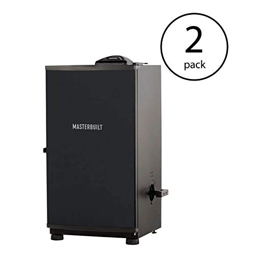 Masterbuilt Outdoor Barbecue 30 Inch Digital Electric BBQ Smoker Black 2 Pack