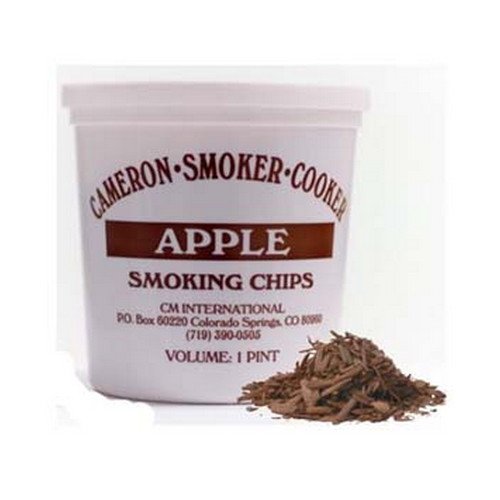 Apple Wood Smoker Chips- 100 Natural Fine Wood Smoker and Barbecue Chips- 1 Pint