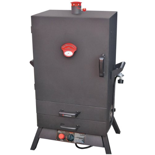 Wide 2-drawer 38 inch Vertical Gas Smoker from Landmann