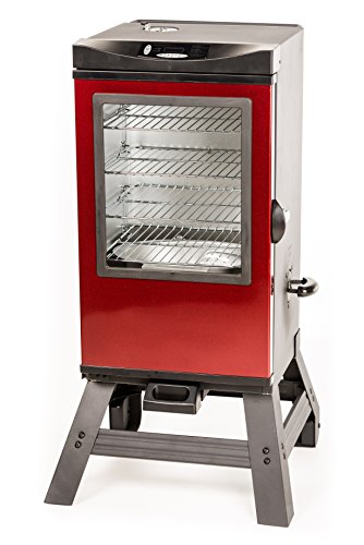 Masterbuilt 20076716 4-rack Digital Electric Smoker With Leg Kit Cover And Gloves 30&quot Cinnamon
