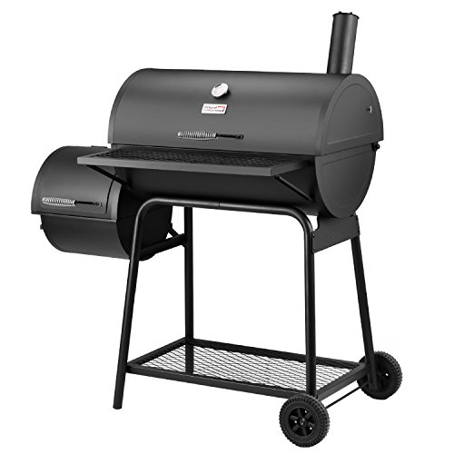 Royalgourmet 30-inch Charcoal Grill With Offset Smoker 782 Square Inches Cc1830f