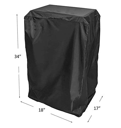 CoCover Heavy Duty Waterproof BBQ Grill Cover for Masterbuilt 30 Inch Electric Smoker Fade and UV Resistant Durable and Convenient 18 W x 17 D x 34 H