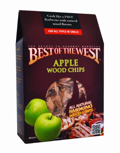 Best of the West 55003-4 Wood Smoking Chips Apple 150 Cubic Inch Box