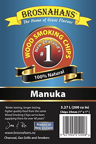 Large New Zealand Gourmet Wood Smoker Chips BBQ Wood Chips for Smoking and Grilling100 Manuka 1in Wood Chips 327L 200 cu in