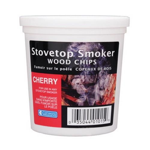 Cherry Wood Smoker Chips- 100 Natural Fine Wood Smoker and Barbecue Chips- 1 Pint