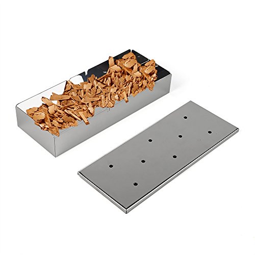 Smoker Box Arctic Monsoon Stainless Steel Gril Accessories With Lid Best Grilling Utensils With Wood Chips