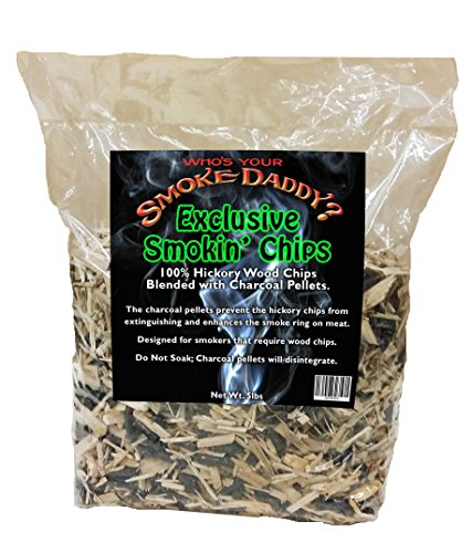Smoke Daddy Incs Exclusive BBQ Wood Chip Blend w Charcoal - 5lb Bag