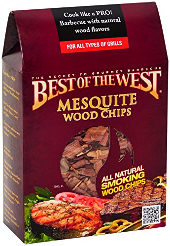 Best of the West 55001-0 Wood Smoking Chips Mesquite 150 Cubic Inch Box