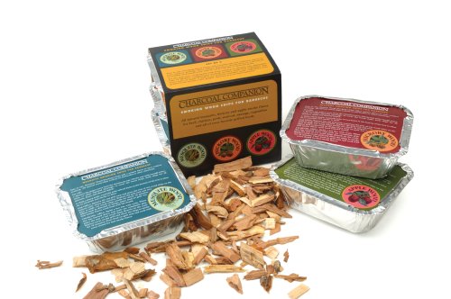 Charcoal Companion Hickory, Mesquite And Apple Wood Chip Sampler Pack