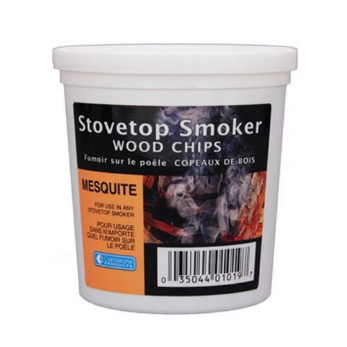 Mesquite Wood Smoker Chips- 100% Natural, Fine Wood Smoker And Barbecue Chips- 1 Pint
