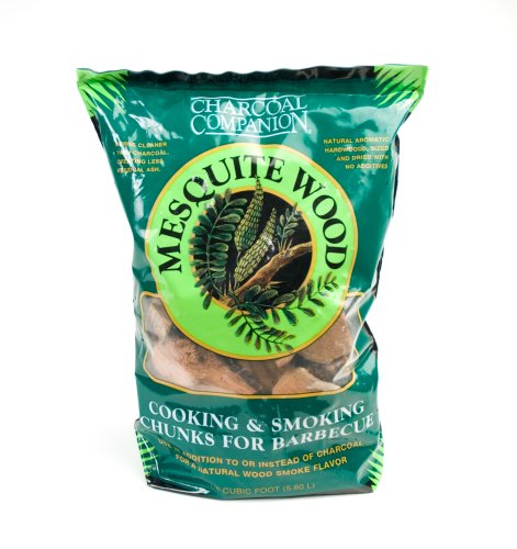 Charcoal Companion Mesquite Cooking and Smoking Wood Chunks 6-Pound Bag