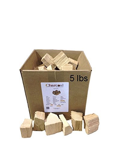 CharcoalStore Red Oak Wood Smoking Chunks - No Bark 5 Pounds