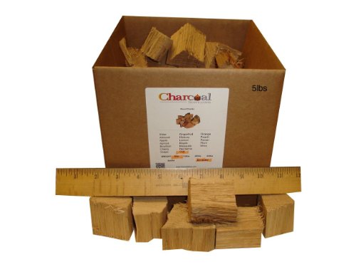 Charcoalstore White Oak Wood Smoking Chunks - No Bark 5 Pounds