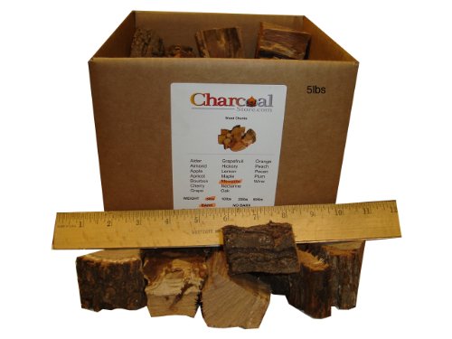 CharcoalStore Mesquite Smoking Wood Chunks - Bark 20 Pounds