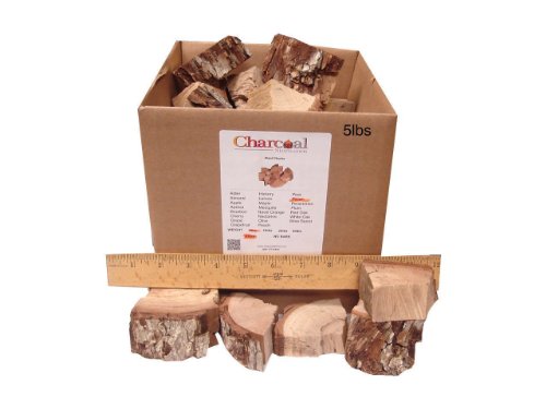 CharcoalStore Pecan Smoking Wood Chunks - Bark 5 Pounds