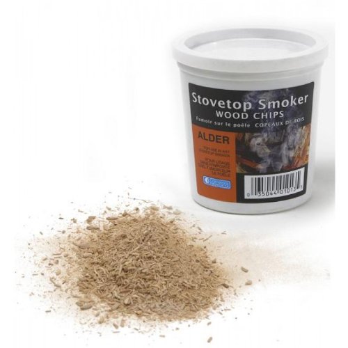 Alder Wood Smoker Chips- 100 Natural Fine Wood Smoking And Barbecue Chips- 1 Pint