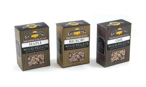 Charcoal Companion Smokehouse-Style Wood Pellets Set HickoryMapleOak - CC6051