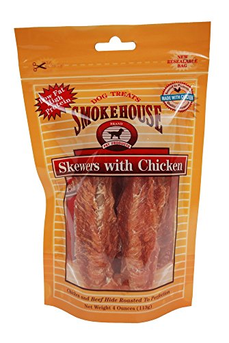 Smokehouse Pet Products Smokehouse Chicken Skewers Resealable Bag 4 oz