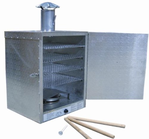 FMA Omcan Food Machinery SH001 Insulated Aluminum Electric Smokehouse 20lb Smoker