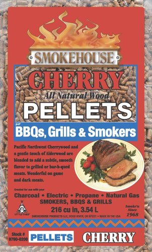 Smokehouse Products 9790-020-0000 5-Pound Bag All Natural Cherry Flavored Wood Pellets Bulk