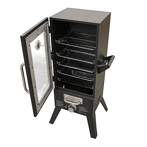 36-inch Propane Gas Steel Piezo Ignition Type Cabinet Smoker With Window