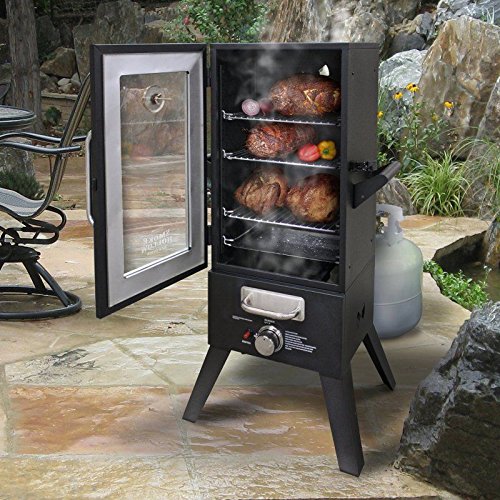Bbq Meat Smoke Hollow 36 In Lp Gas Smoker With Window Heavy Duty Steel Newgy583-4 6-dfg272207