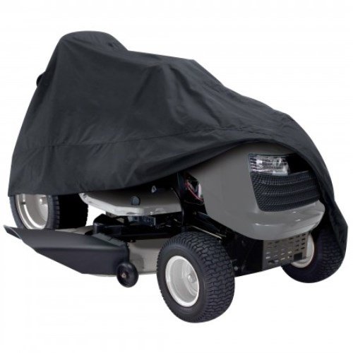 Classic Accessories 73967 Deluxe Riding Lawn Mower Cover Black Up to 54 Decks