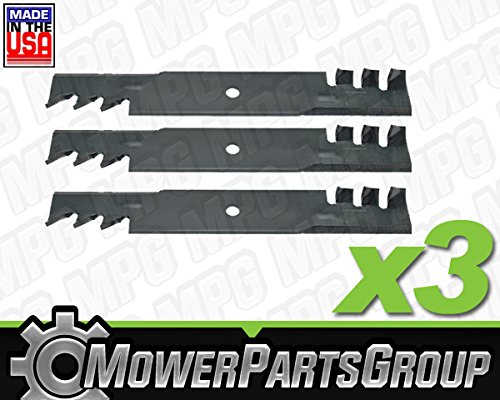 3 Hustler 48&quot Fastrak Replacement Mulching Blades Gator Style Zero Turn Mower 3 Pack