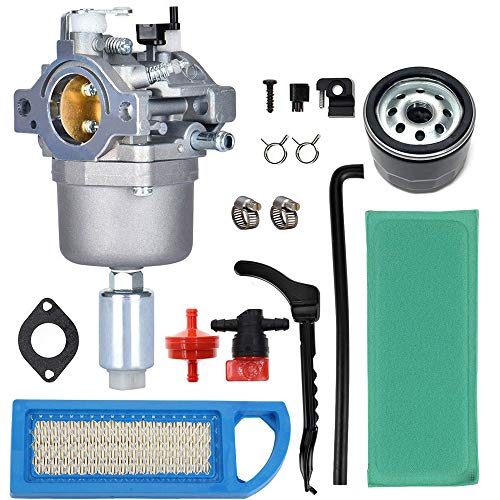 791858 Carburetor Air Filter Fuel Line Filter Kit Replacement for Briggs Stratton 591731 593433 594593 653202 698620 697190 699109 791858 792768 794572 796109 14-18hp Craftsman Lawn Tractor Mower