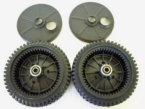 Set Of 2 Original Fsp Lawn Mower Wheel Kit 193144 Includes 2 Dust Covers  189403 Has Metal Bushings Not Plastic