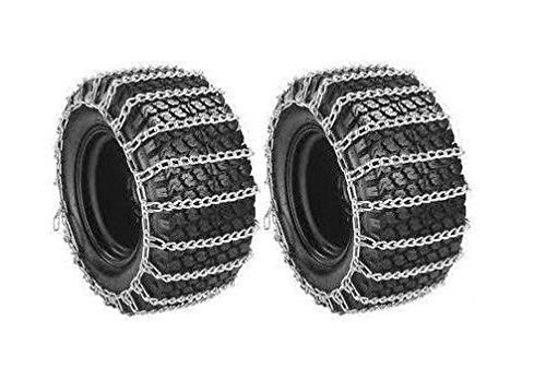 Welironly Pair 2 Link TIRE Chains 18x950x8 for Sears Craftsman Lawn Mower Tractor Rideridtheropshop TRYK57271680554773
