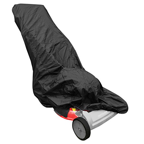 Evelots Universal Polyester Water Resistant Lawn Mower Cover W Bag Black