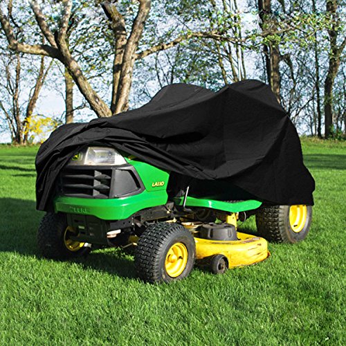 Neh&reg Deluxe Riding Lawn Mower Tractor Cover Fits Decks Up To 54&quot - Black - Water Mildew And Uv Resistant Storage