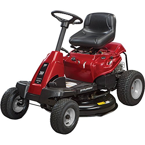 Convenient 6-speed Shift-on-the-go Transmission High-performance 30” 10.5hp Rear Engine Riding Mower, Red