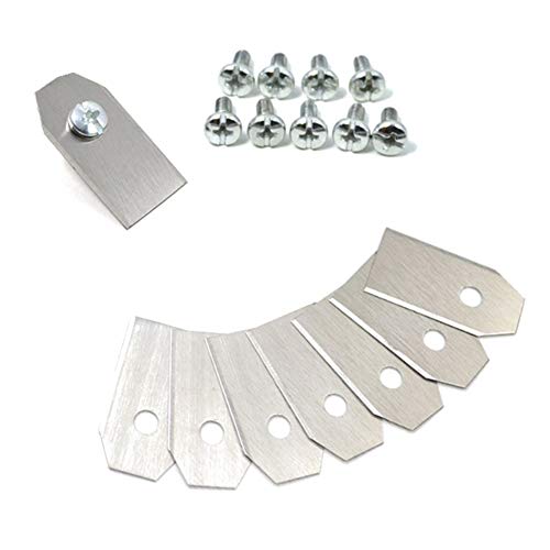 Hankyky 30PCS 075MM Stainless Steel Replacement Lawn Mower Blades and Screws for Automower
