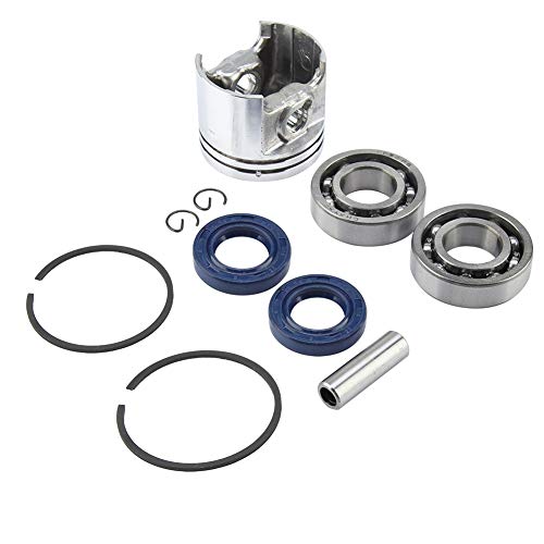 Asixx Bearing Oil Seal Kit 37mm Piston Rings Bearing Oil Seal Kit Fit for STIHL 017 MS170 Lawn Mower attachments