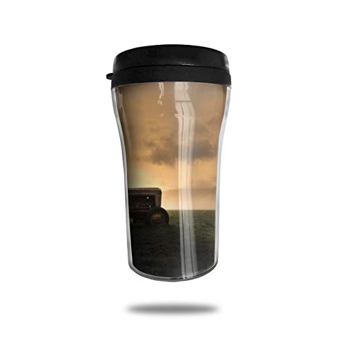 FTRGRAFE Farmer Riding A Tractor Travel Coffee Mug 3D Printed Portable Vacuum CupInsulated Tea Cup Water Bottle Tumblers for Drinking with Lid 854 Oz 250 Ml