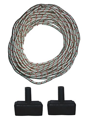 5mm Diameter Recoil Starter Rope 10 Meters and Lawn Mower Starter Handle for Pull Cord 3 Piece Bundle