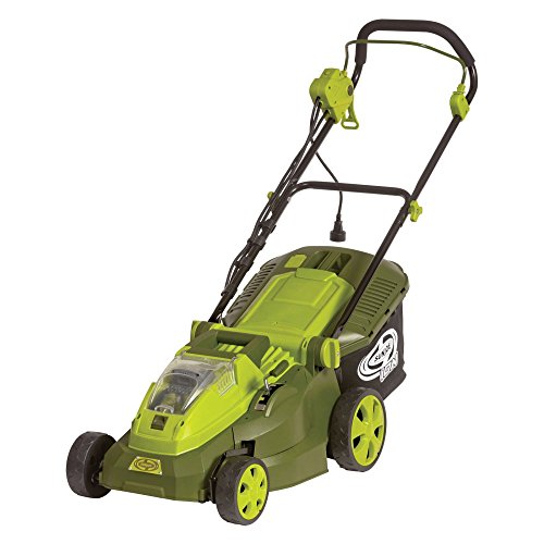 Sun Joe iON16LM-HYB 40V 40 Ah Hybrid Cordless or Electric Lawn Mower 16